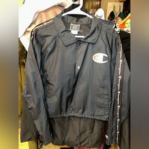 Champion- Cropped Track Jacket- Women’s Size Medium- Gently used or new